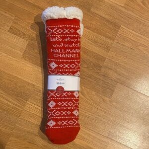 Hallmark Red and White Holiday Socks